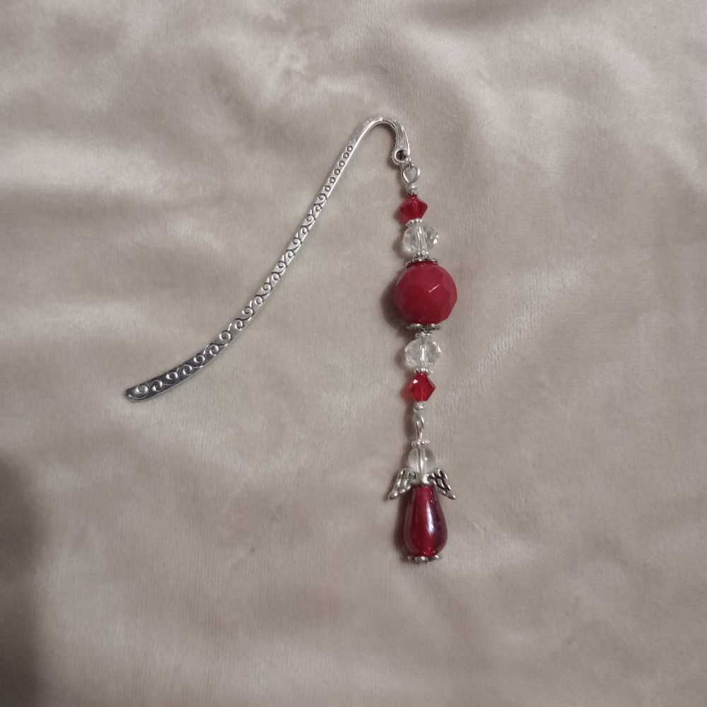 Angel Pendant Beaded Bookmark